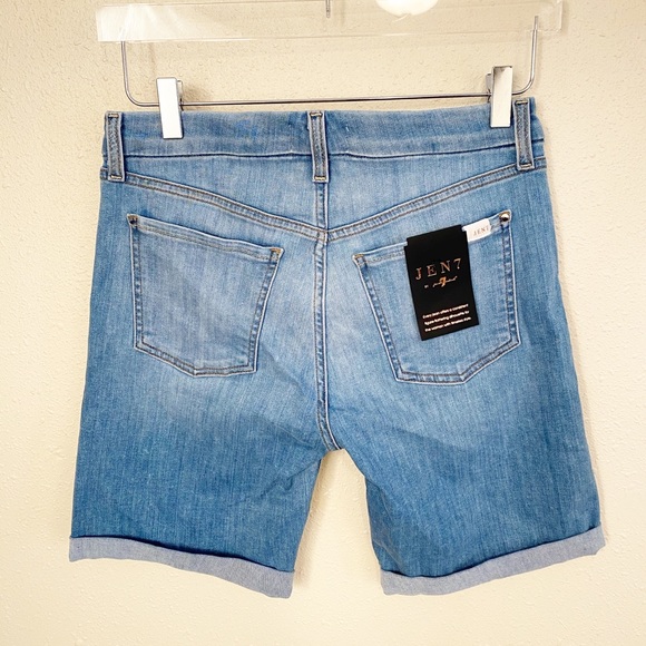 NWT 7 For All Mankind Jen 7 Bermuda Jean Shorts 6 - Picture 8 of 8